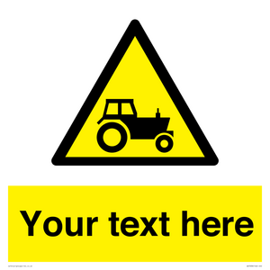 Custom warning farm machinery